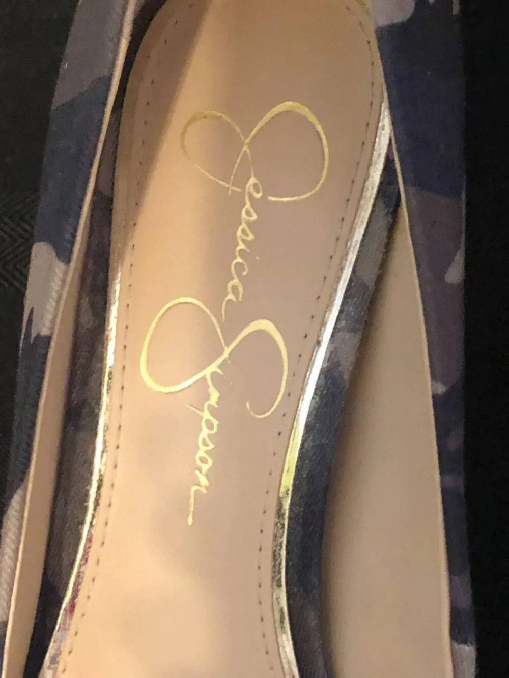 Jessica Simpson Carpena Camo Pump Heels Women Size 7.5 M Fatigue Camouflage